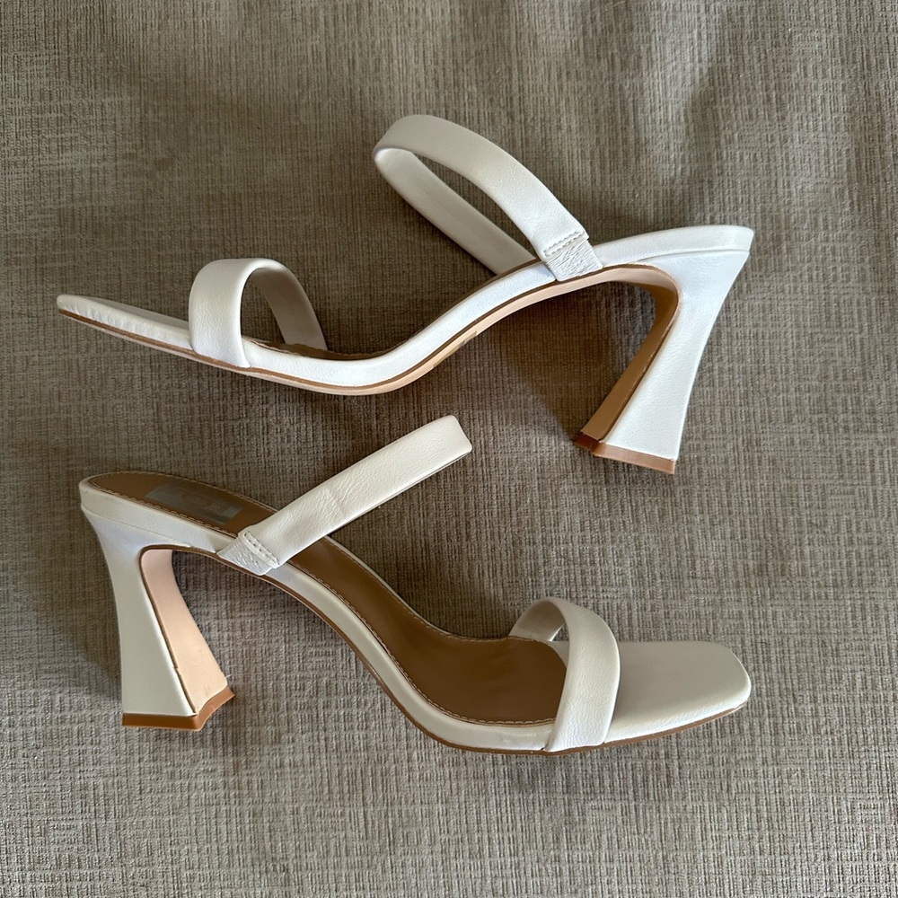 Dolce Vita White Strappy Heels